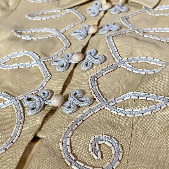 Donna Morgan Vintage Canary Yellow 100% Linen Skirt Suit - Picture 8 of 8